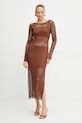 Fracomina rochie FS25SD5004K514O7 maro SS25