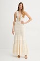 Рокля Elisabetta Franchi AM72S52E2 бежов SS25