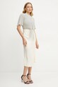 Elisabetta Franchi rochie AB85752E2 bej SS25