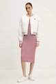 Tommy Jeans vestito in cotone DW0DW19477 rosa SS25