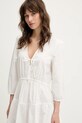 Βαμβακερό φόρεμα Tommy Jeans DW0DW20341 λευκό