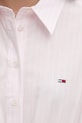Tommy Jeans košeľové šaty bavlnené DW0DW20617 ružová