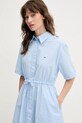 Бавовняна сукня Tommy Jeans блакитний DW0DW20617