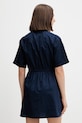 Oblečenie Tommy Jeans košeľové šaty bavlnené DW0DW20617 tmavomodrá