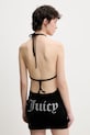 Odzież Juicy Couture sukienka welurowa HALTER JCWED125326 czarny