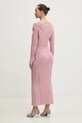 Never Fully Dressed rochie NFDKN605 roz SS25