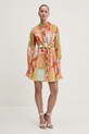 Never Fully Dressed rochie din amestec de in NFDDR1781 portocaliu SS25