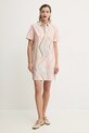 PS Paul Smith vestito in cotone W2R.649D.P31281 beige SS25