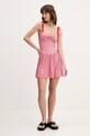 Hollister Co. sukienka KI359.5010.508 czerwony SS25