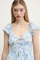 Bavlnené šaty Hollister Co. modrá KI359.5032.108