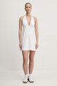 Ľanové šaty Hollister Co. KI359.5067.100 biela SS25