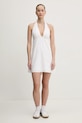 Hollister Co. rochie din in KI359.5067.100 alb SS25