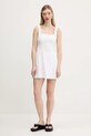 Hollister Co. rochie din in KI359.5264.100 alb SS25
