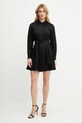 Marciano Guess vestito con aggiunta di lino GRETA 5GGK36.7316A nero SS25