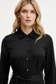 Marciano Guess vestito con aggiunta di lino GRETA nero 5GGK36.7316A