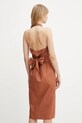 Одяг Бавовняна сукня Marciano Guess PAT 5GGK43.7315A коричневий