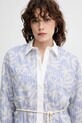 MUNTHE rochie din bumbac FILIRA 251134625136 albastru SS25