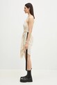 Rick Owens rochie din bumbac Fog DS01E3500.BHN bej SS25