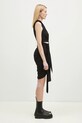Rick Owens vestito in cotone Fog nero DS01E3500.BH