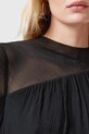 Îmbrăcăminte AllSaints rochie din amestec de matase RIZO W085DC negru