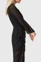 AllSaints rochie din amestec de matase RIZO negru W085DC