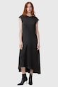 AllSaints rochie LYRA midi negru W142DB