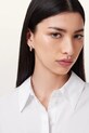 AllSaints sukienka bawełniana ALBER W249DC biały SS25