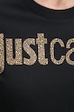 Just Cavalli rochie din bumbac 78PAOE15.CJ110 negru