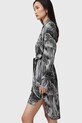 Сукня з домішкою шовку AllSaints LEYLA сірий W081DC
