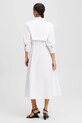 Бавовняна сукня Karl Lagerfeld A2W13005 білий SS25