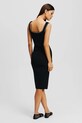 Karl Lagerfeld rochie A2W13018 negru SS25