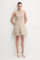 Karl Lagerfeld rochie A2W13042 bej SS25