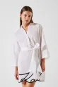 Karl Lagerfeld sukienka bawełniana bawełna biały A2W46075