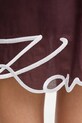 Karl Lagerfeld sukienka bawełniana A2W46075 bordowy