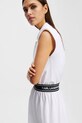 Îmbrăcăminte Karl Lagerfeld rochie din bumbac A2W13038 alb