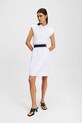 Karl Lagerfeld rochie din bumbac alb A2W13038