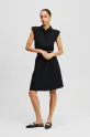 Karl Lagerfeld sukienka bawełniana bawełna czarny A2W13038