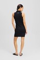 Karl Lagerfeld rochie din bumbac A2W13041 negru SS25