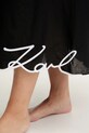 Karl Lagerfeld rochie din bumbac A2W46009 negru