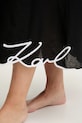 Karl Lagerfeld rochie din bumbac A2W46009 negru