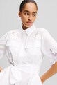 Одежда Хлопковое платье Karl Lagerfeld A2W13009 белый