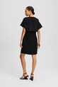 Памучна рокля Karl Lagerfeld A2W13039 черен SS25