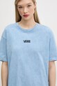 Vans rochie din bumbac albastru VN00046QE2W1