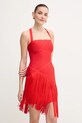 Herve Leger sukienka Josephine FRI8513807 czerwony SS25