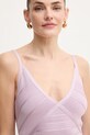 Herve Leger sukienka Rowan fioletowy MSB8511984
