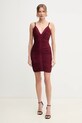 Herve Leger rochie Andrea RME8499595 burgundia SS25