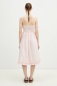 Odjeća Pamučna haljina GANNI Cotton Poplin Strap W0325 roza