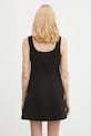 Abbigliamento GANNI vestito Bonded Crepe Mini W0187 nero