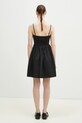 Odzież GANNI sukienka bawełniana Cotton Poplin Strap W0194 czarny