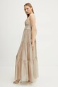 Obleka Ermanno Scervino 56TQ029ES3 bež SS25